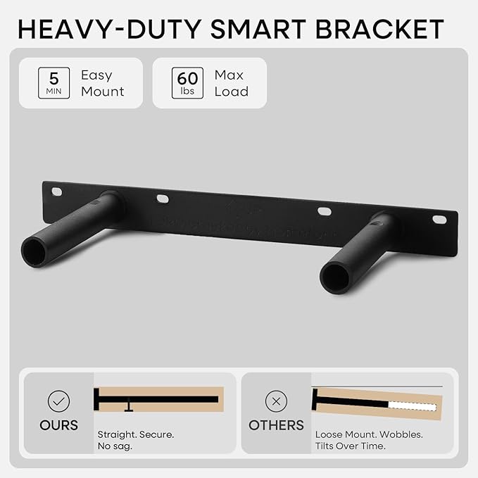 Homeforia 12 inch Natural Floating Shelf, High End Solid Real Wood 12inch Small Floating Shelves for Wall Mounted, Natural Wooden Floating Shelves, Heavy Duty Bracket, 12 X 6.5 X 1.75 in, Set of 3